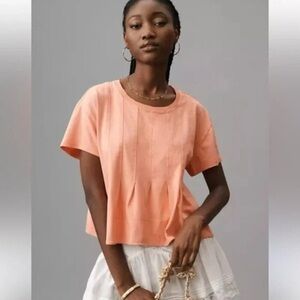 Pilcro Pleated Swing Tee